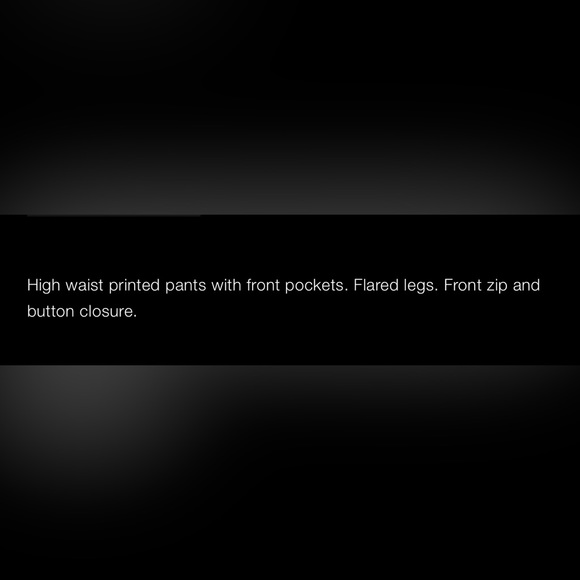 NWT ZARA Printed Flared Pants - Picture 7 of 8